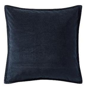Washed Velvet Pillow Cover, 20", Midnight Blue