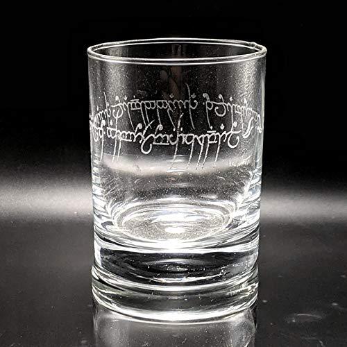 ONE RING OF POWER Engraved Whiskey Rocks Glass | Inspired by Lord of the Rings | Great LOTR Decor & Drinking Gift Idea!