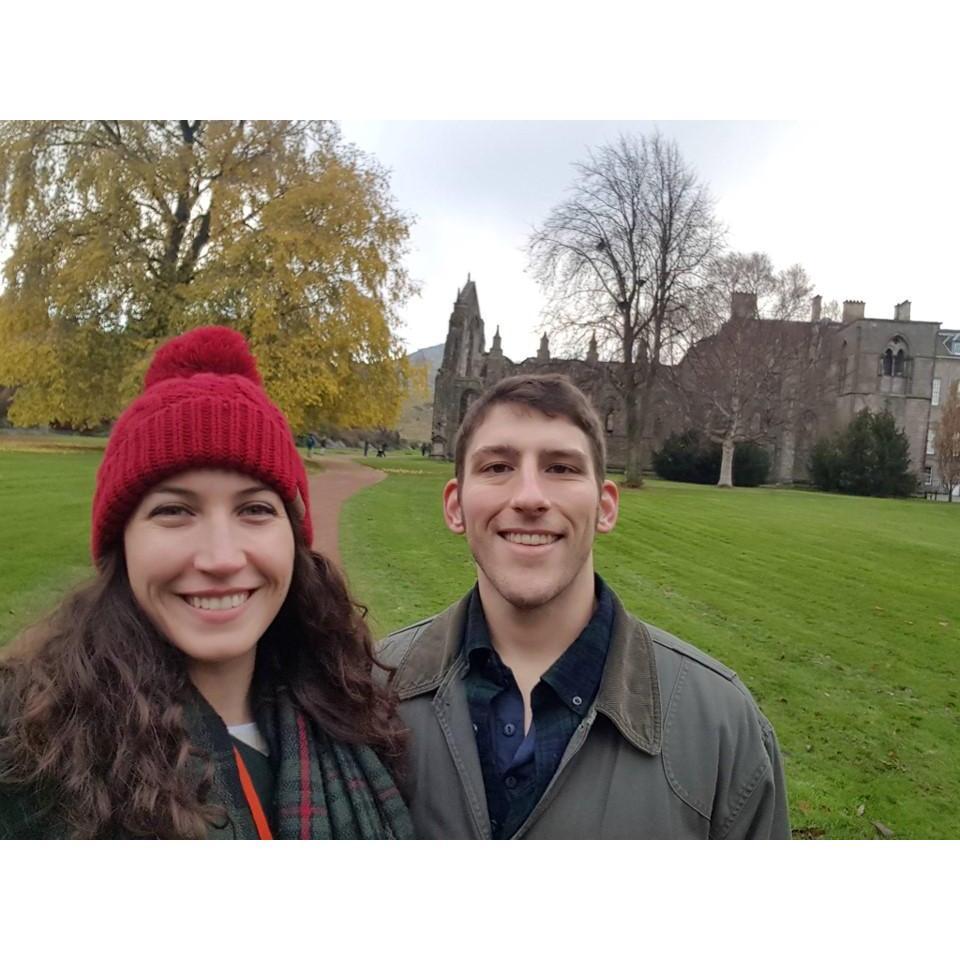 In the gardens of Holyrood, Edinburgh