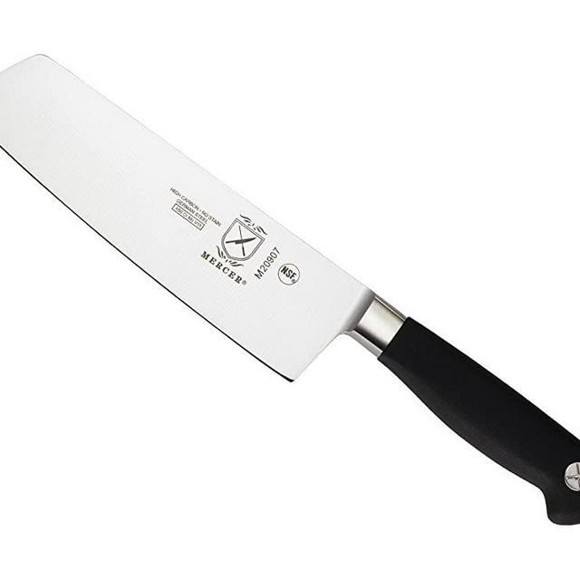 Mercer Culinary Genesis Forged Nakiri Vegetable Knife, 7 Inch