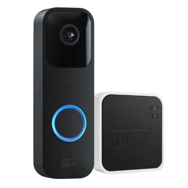 Add a Cash Fund Blink - Smart Wifi Video Doorbell – Wired/Battery Operated with Sync Module 2 - Black