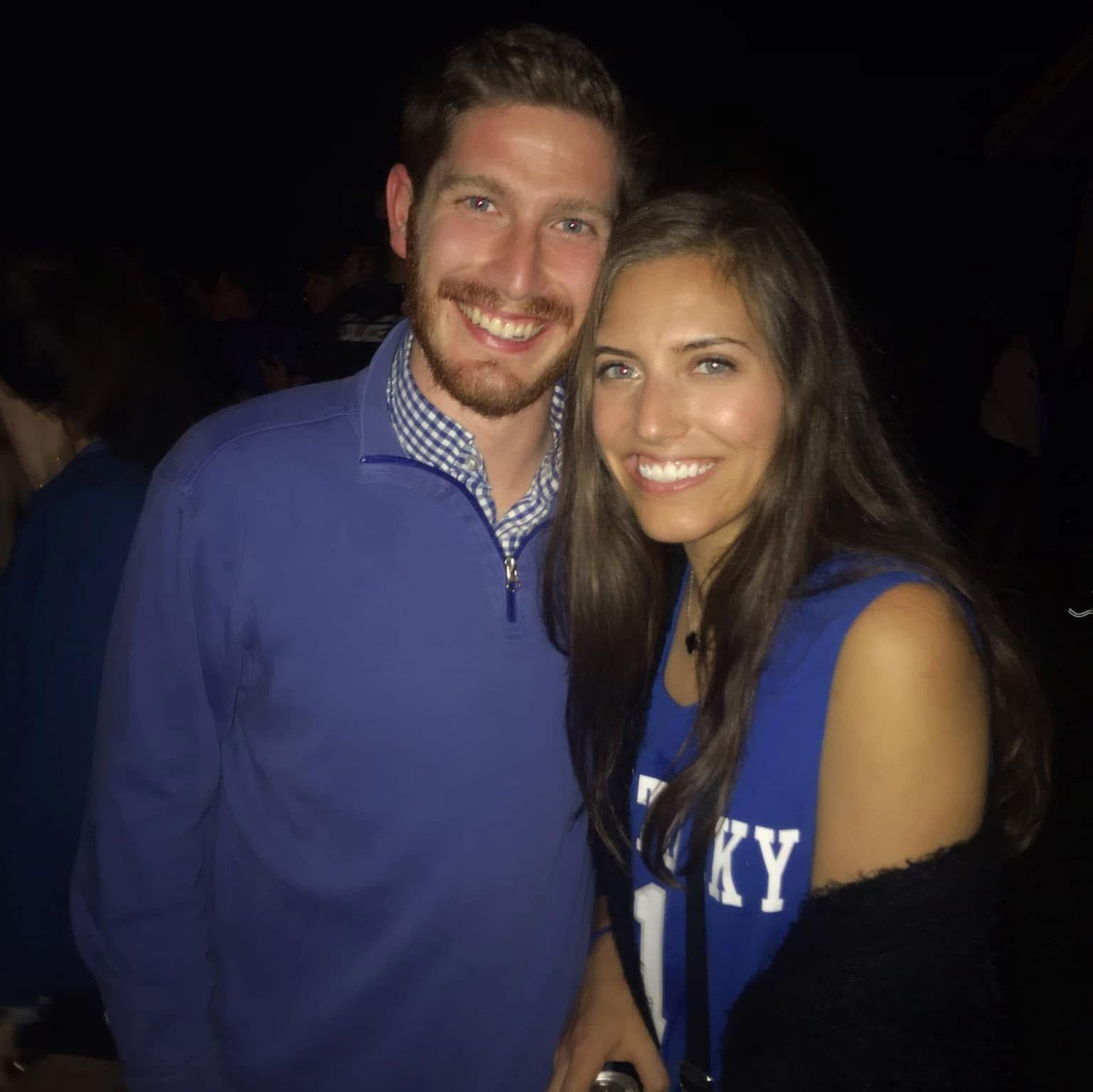 Cheering on our Alma Mater! We met at UK and spent much of the beginning of our relationship in Lexington.