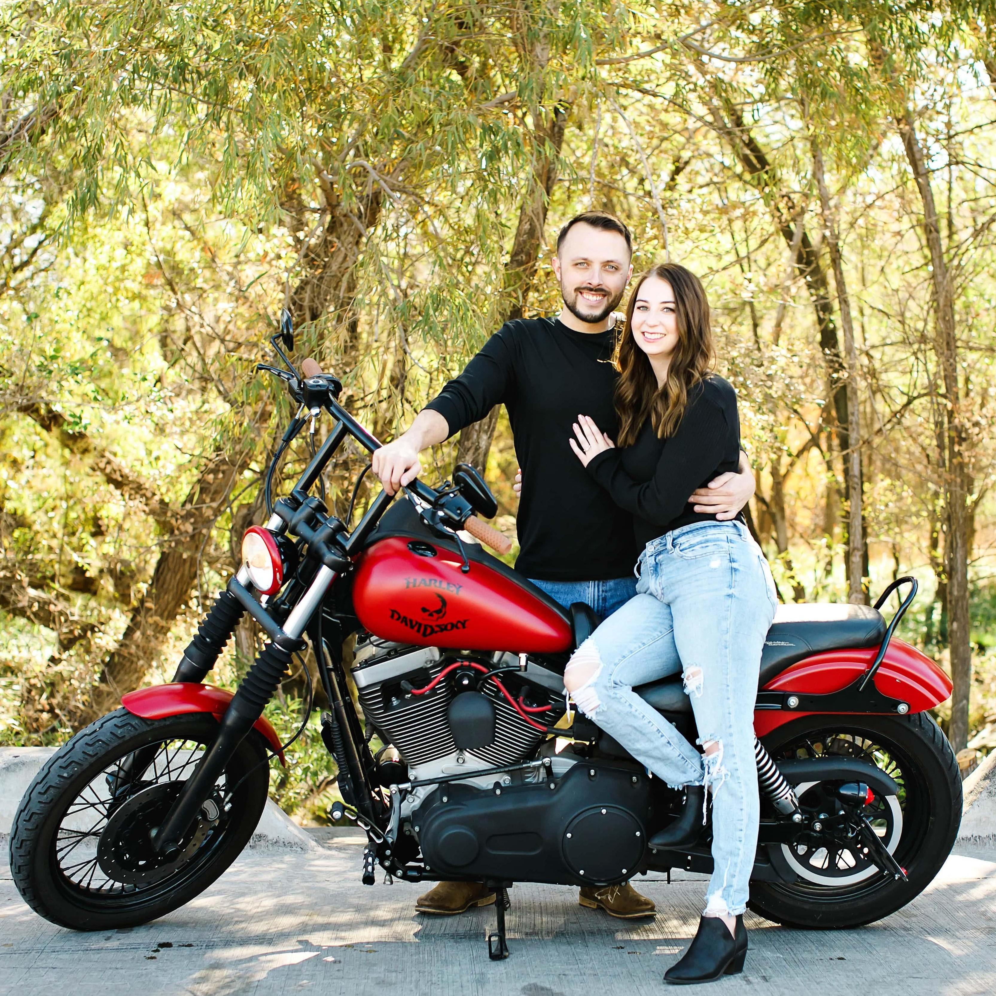Austin's Harley, AKA 'the mistress'
Photo Credit: Lauren Clark Photography 
laurenclarkphotography.com