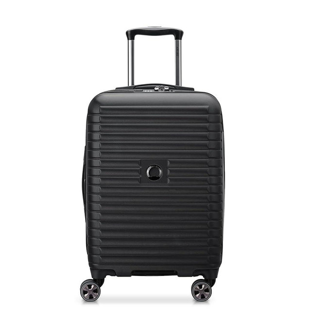 DELSEY PARIS Cruise 3.0 Hardside Expandable Luggage with Spinner Wheels, Black, Carry on 20 Inch