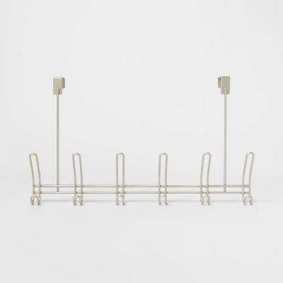 6 Over-The-Door Hook Silver - Threshold™
