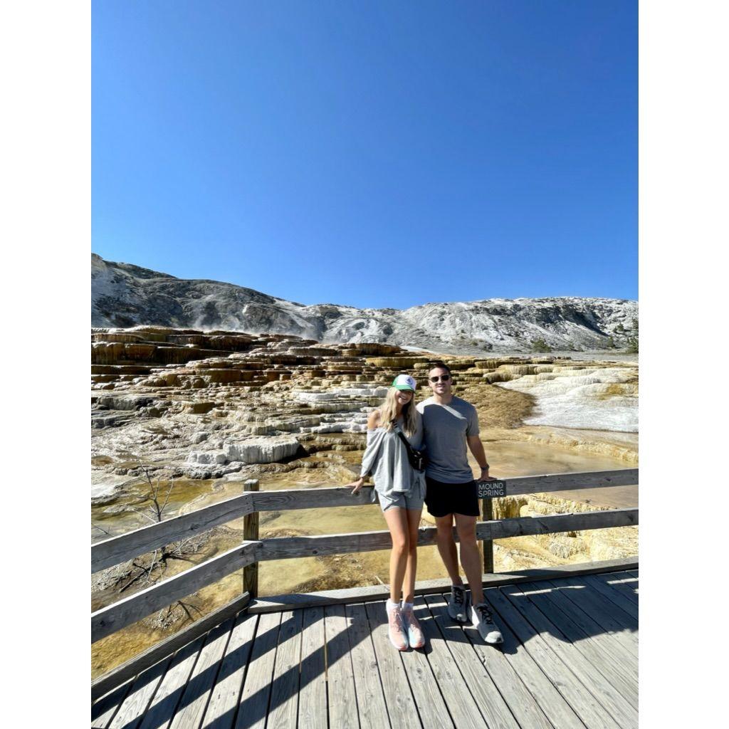 Traveling through Yellowstone National Park