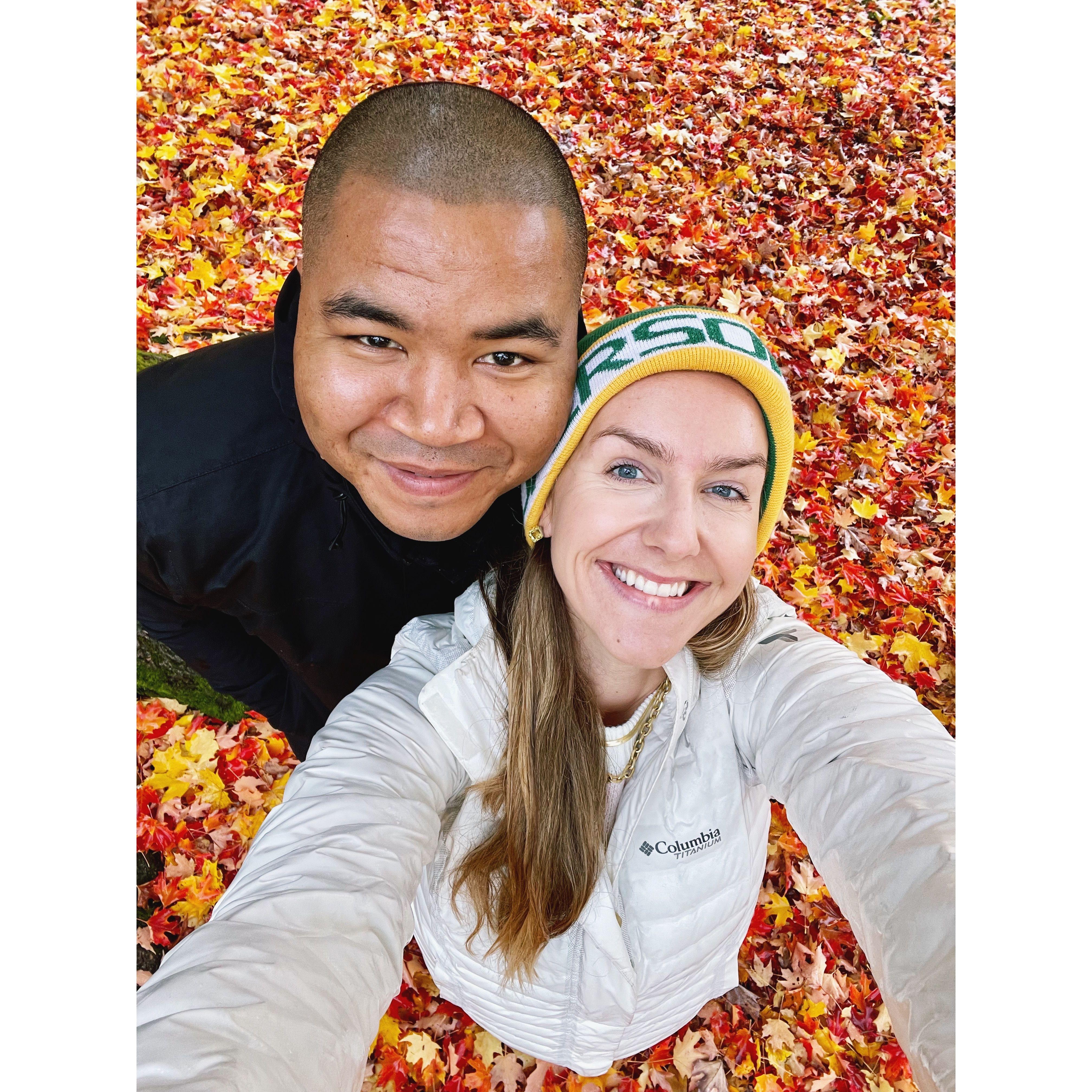 we often enjoy long walks together :)