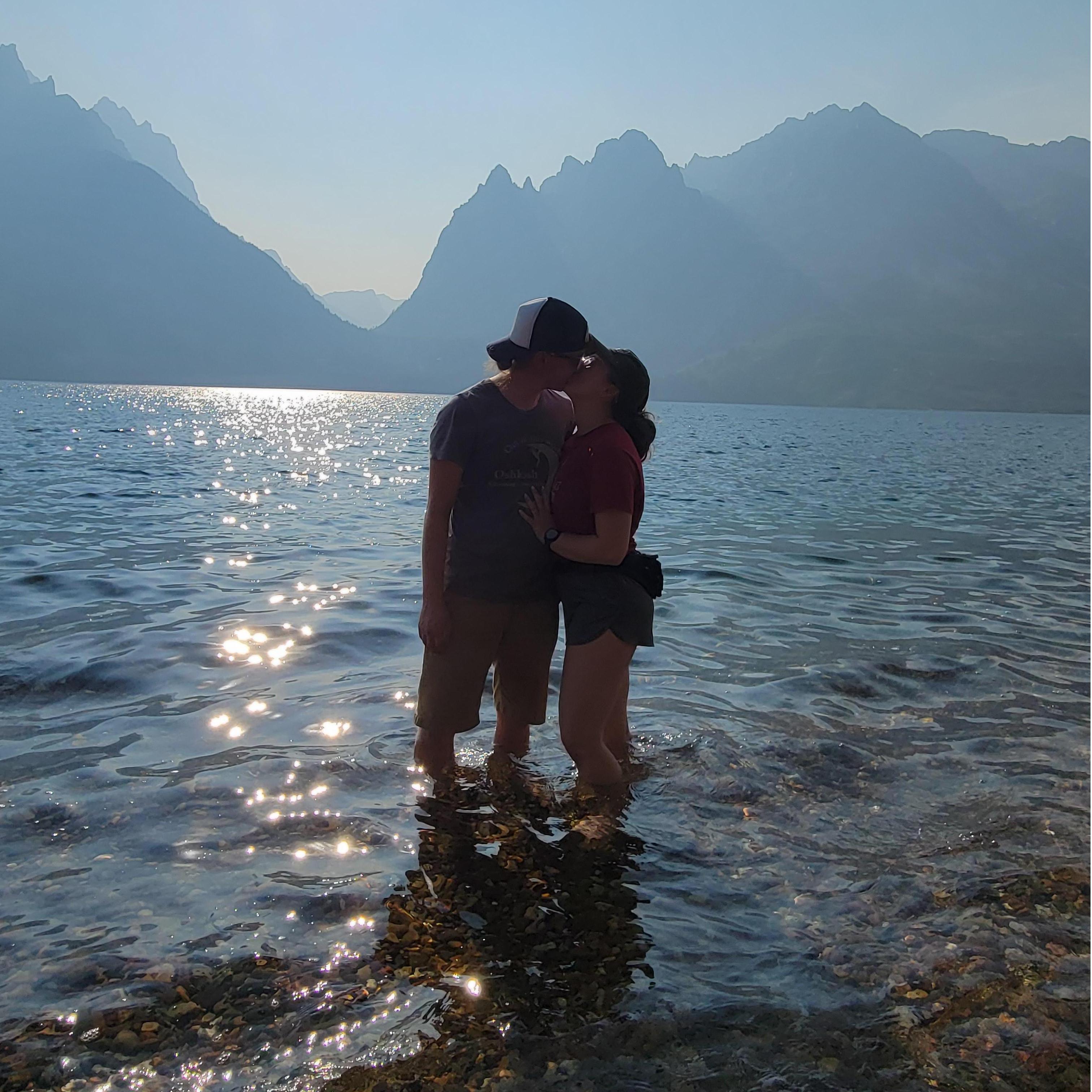 First day in the Tetons! Hannan proposed several hours later at sunset.