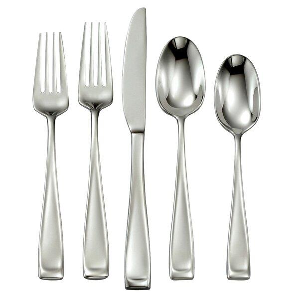 Moda 65 Piece 18/10 Stainless Steel Flatware Set, Service for 12
