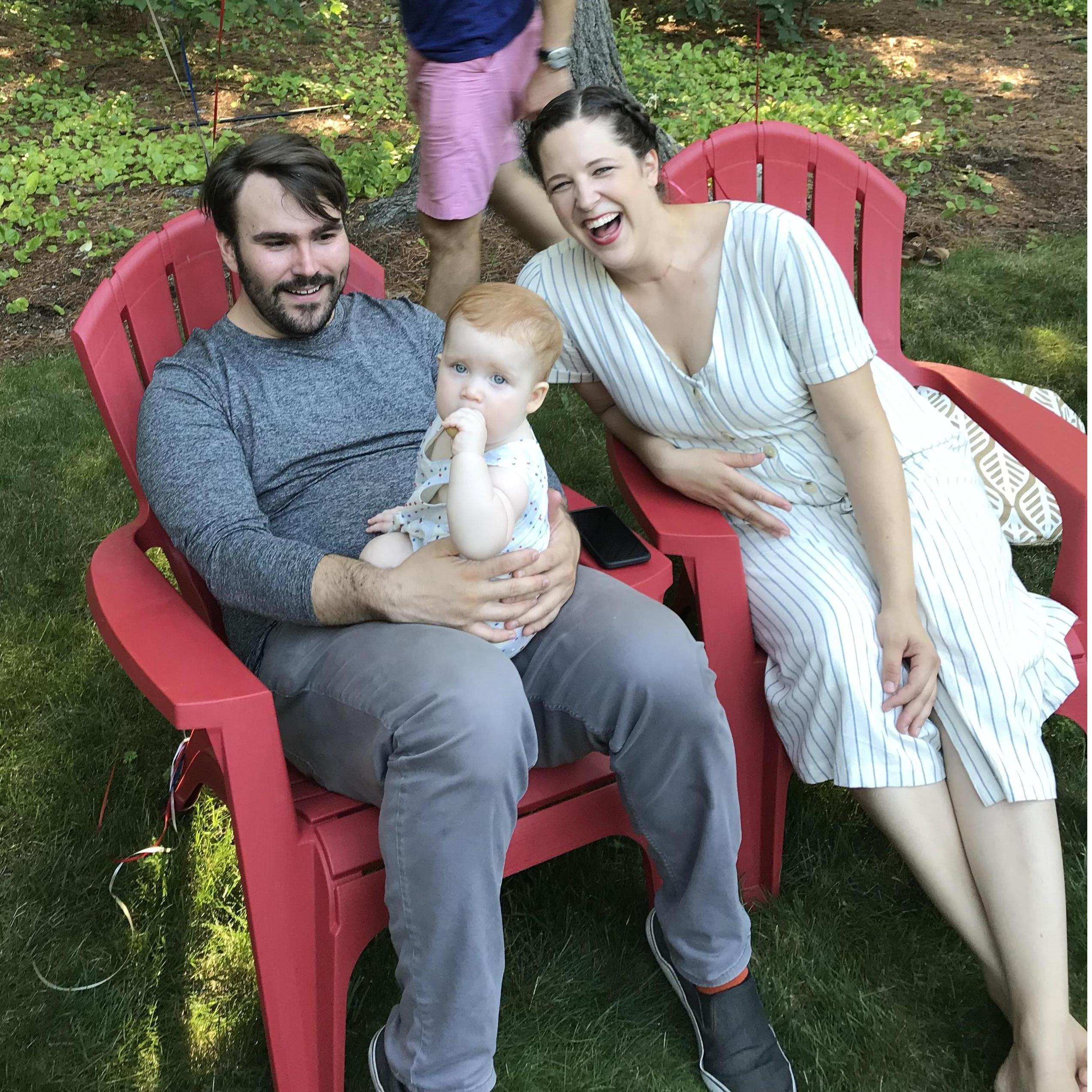 With our niece Miller at her 1st bday. 2019