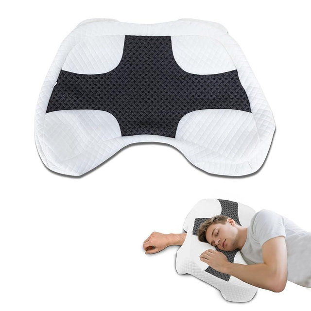 Eliteguard Pillowcase for 7.1 inch Height Side Sleeper Pillow with Arm Hole, Breathable Skin-Friendly Fabric, Machine Washable, Pillow Core Not Included