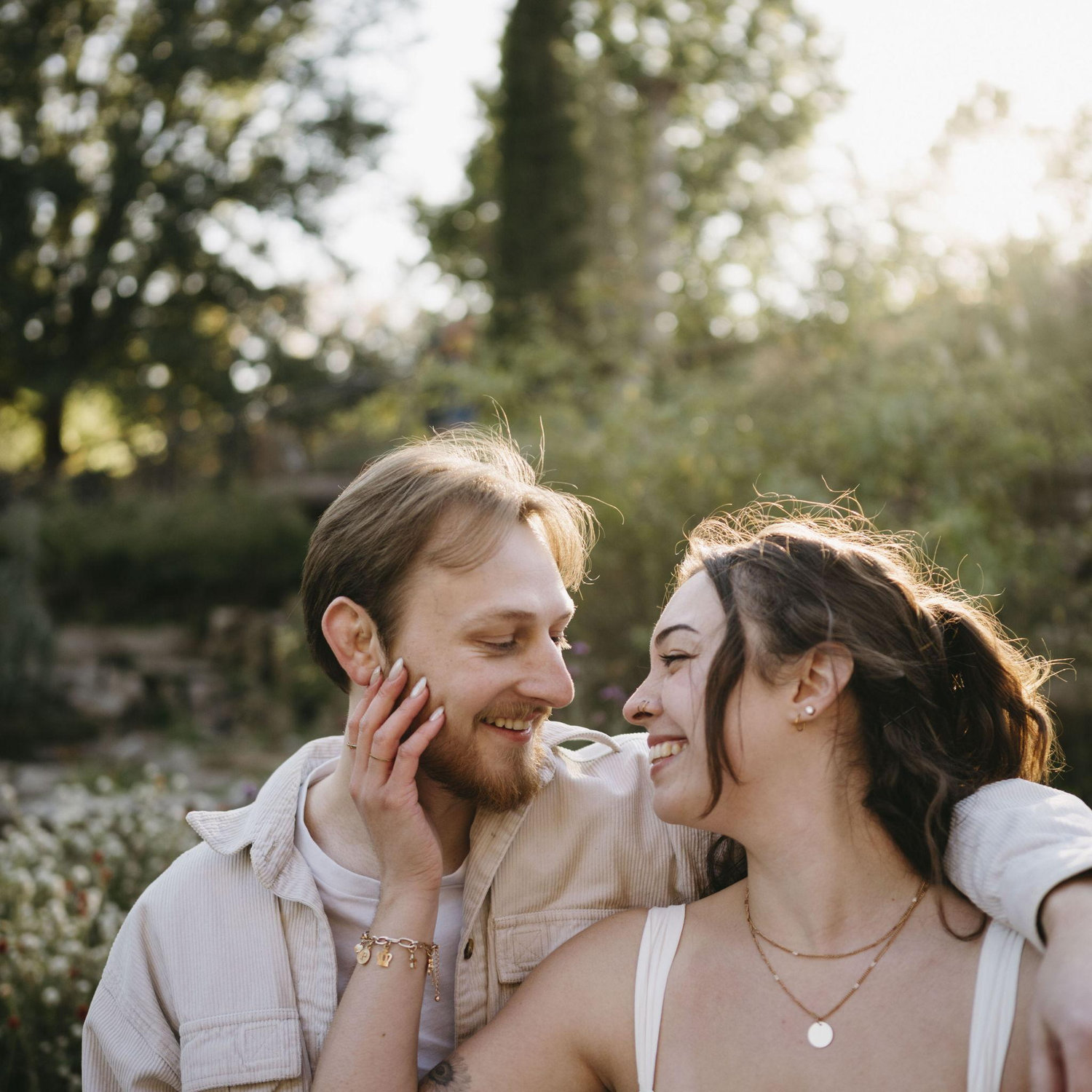 Engagement photos at the Philbrook November 2025