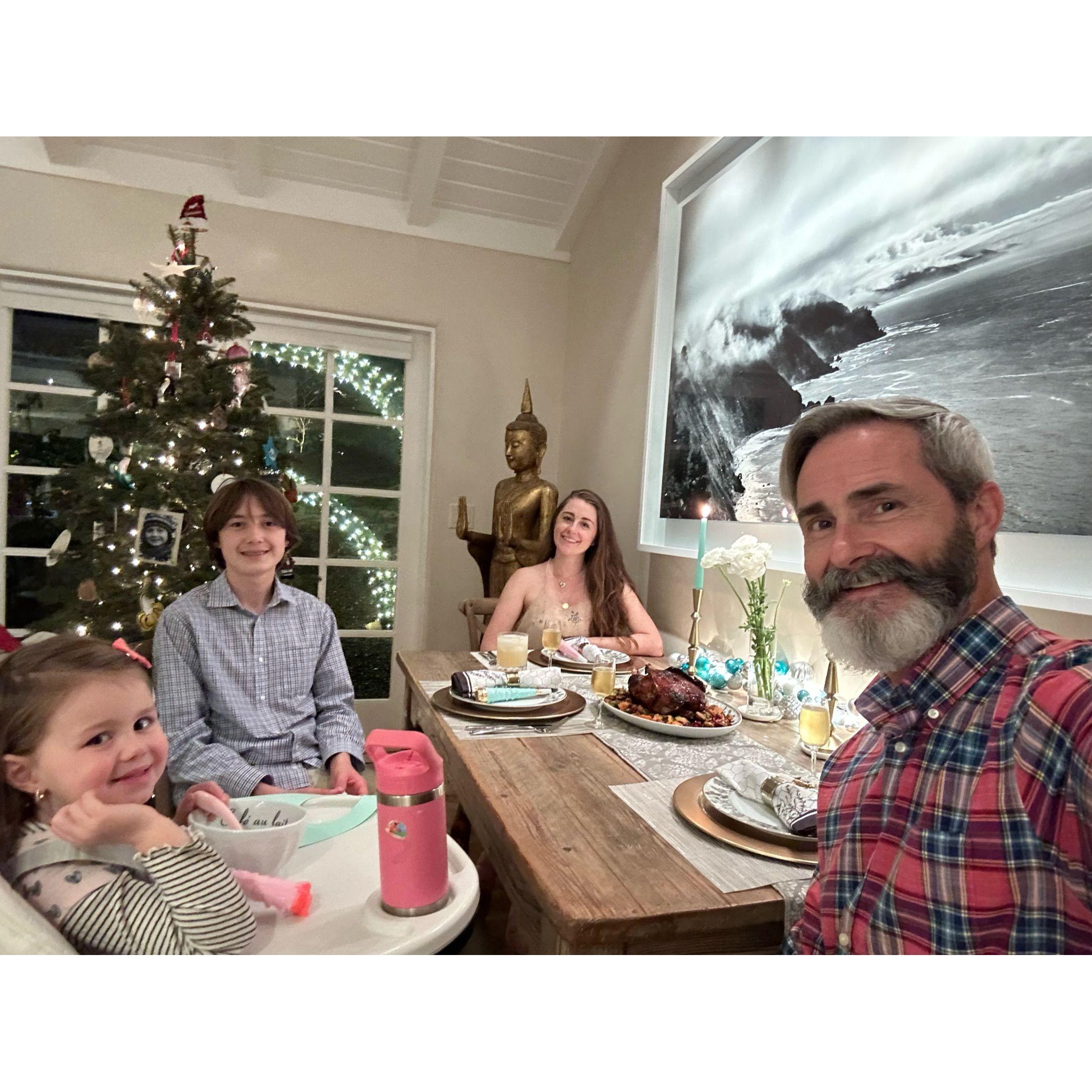 With the family for New Year's Eve 2022 - it was my first time making a delicious duck! Happy to all be together in celebration.