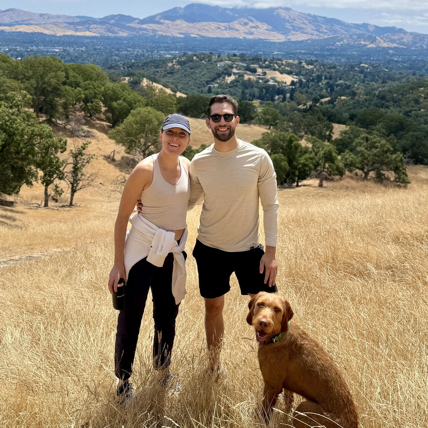 Enjoying the golden hills of California