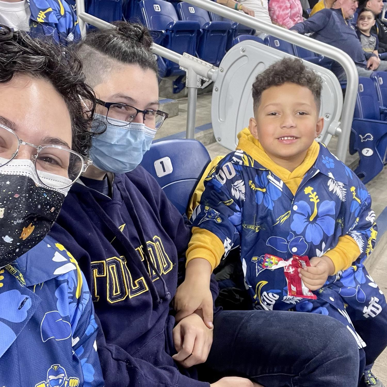 Watching the Toledo Rockets win the MAC championship with Alex’s colleagues