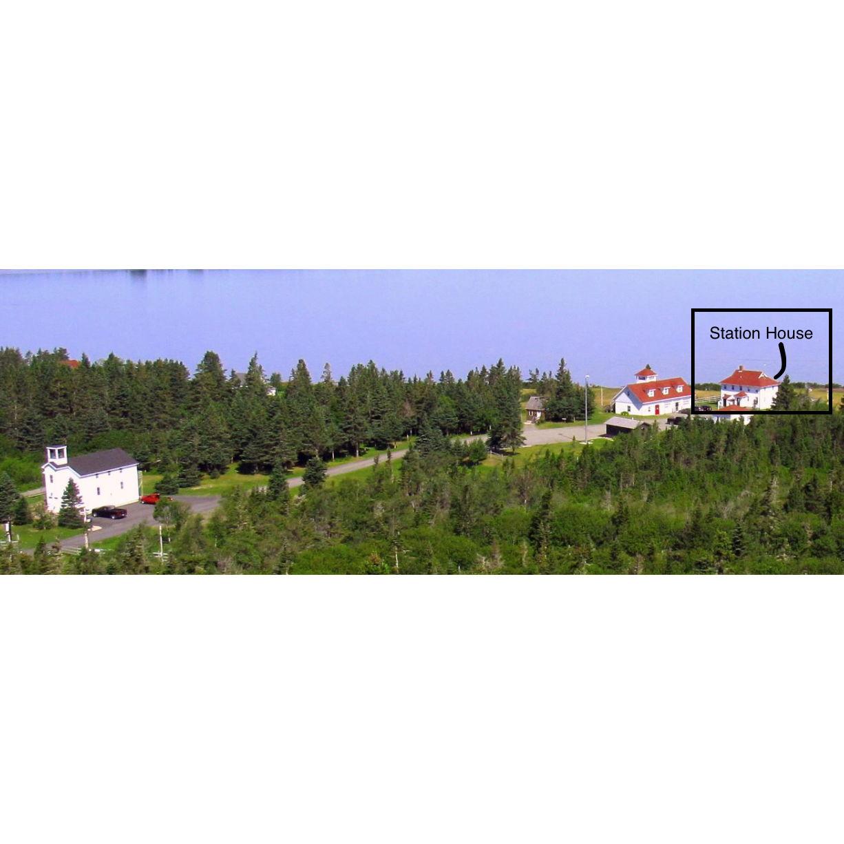 This is a layout of the lodgings at West Quoddy Station. The Station House is in the box!