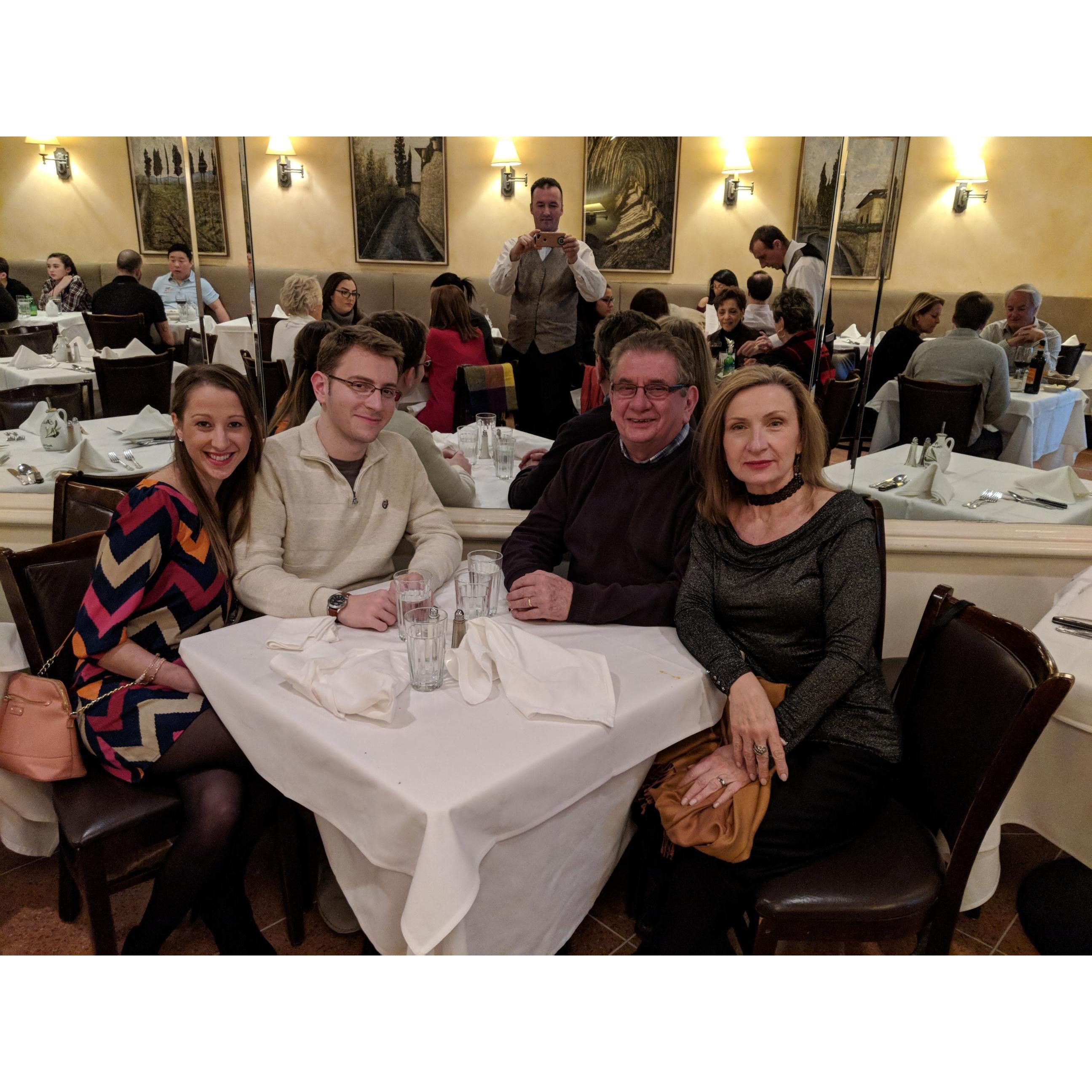 Celebrating Brian's birthday at Patsy's!