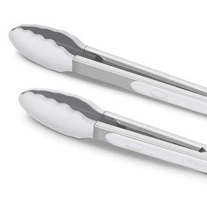 Premium Silicone Set of 2 Cooking Tongs