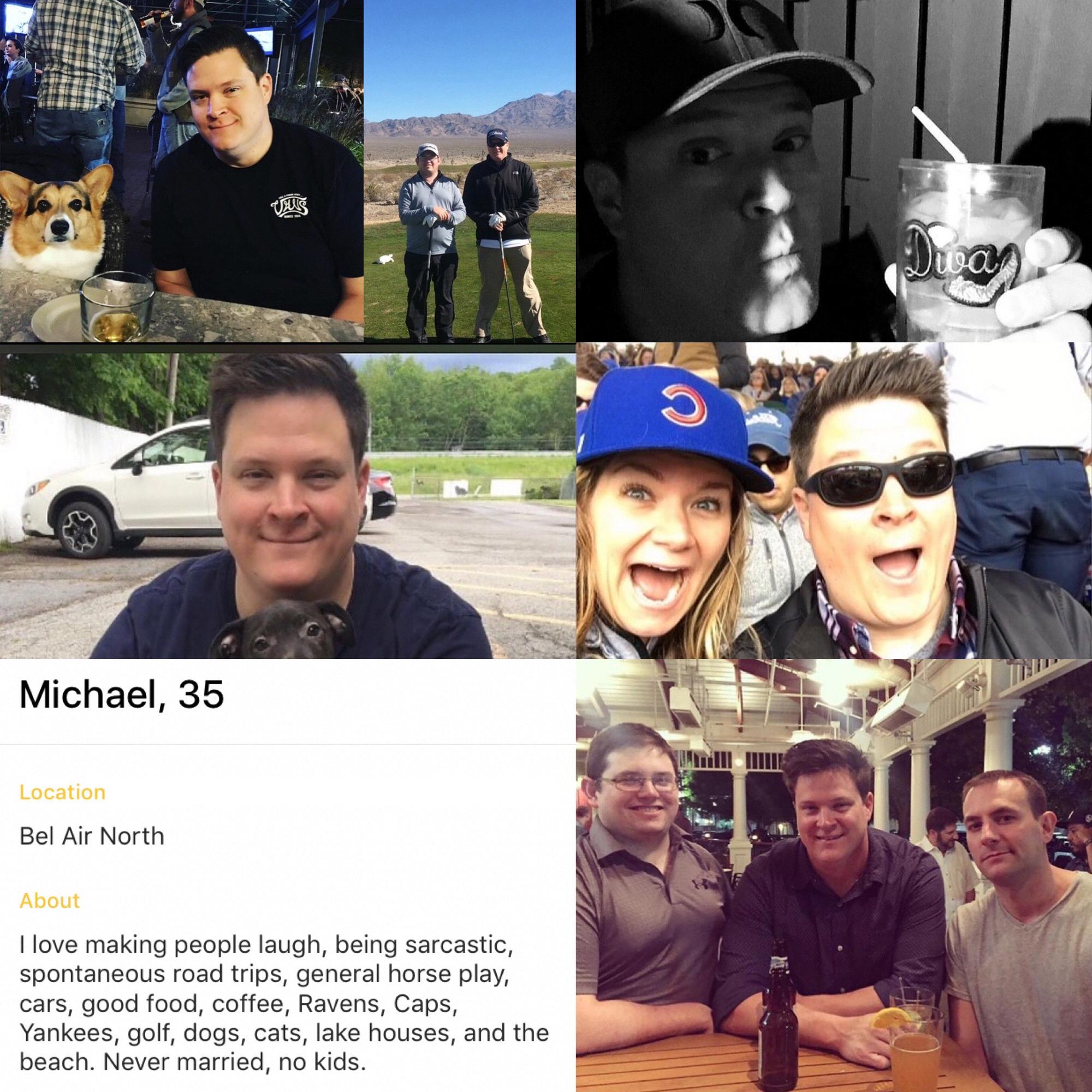 It all started with Bumble! Mikes profile that caught my eye.