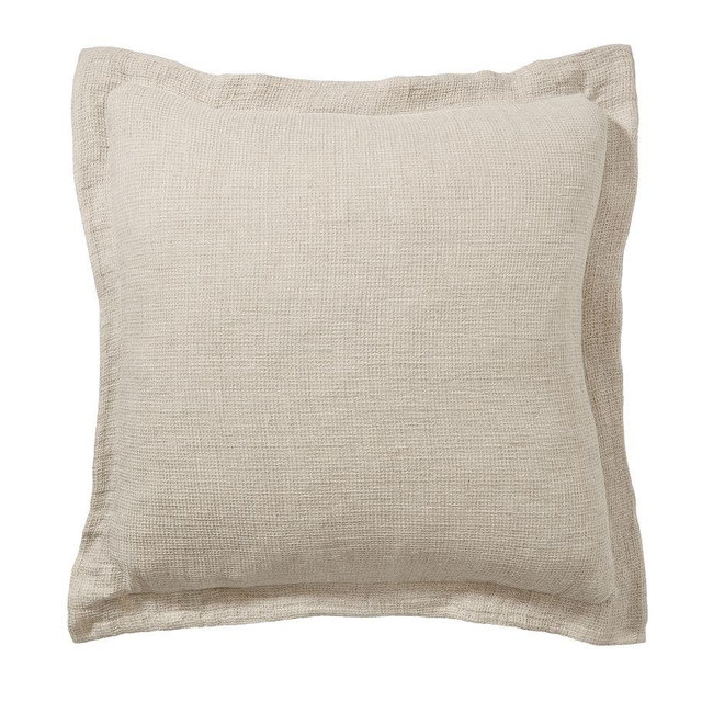 Flax European Flax Linen Waffle Shams, Euro, Set of 3
