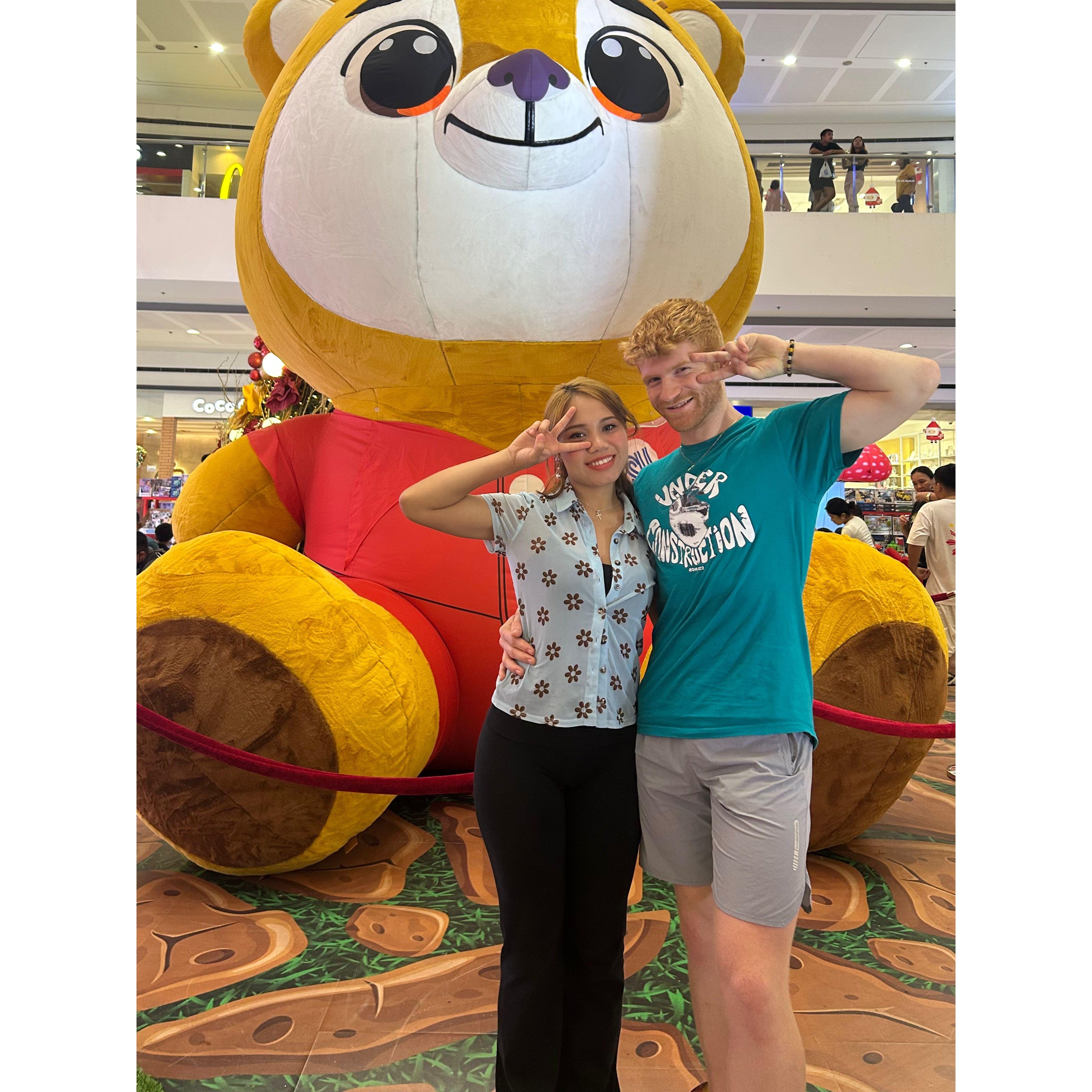 12-24-24
Spent a day at one of the biggest malls in the Philippines and got a photo with a giant bear.