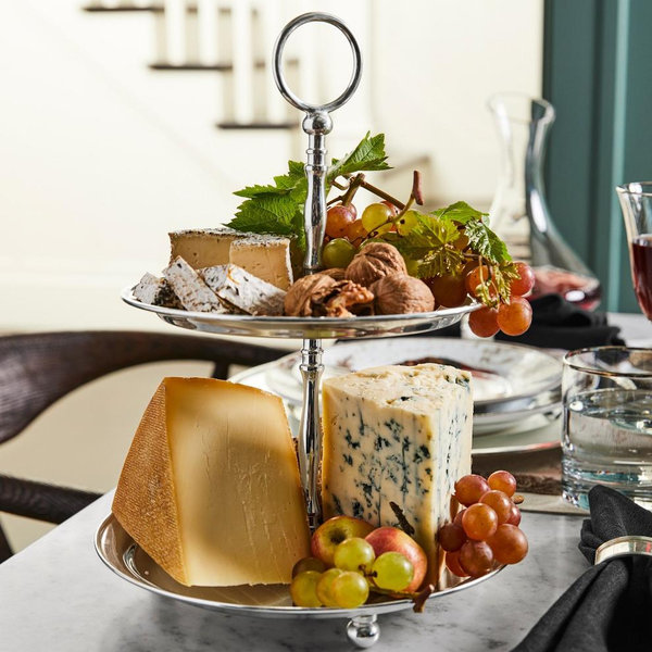 Tiered Silver Serving Tray