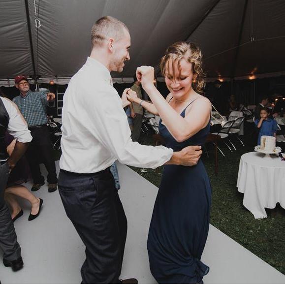 Dancing at Fiona and Tony's wedding