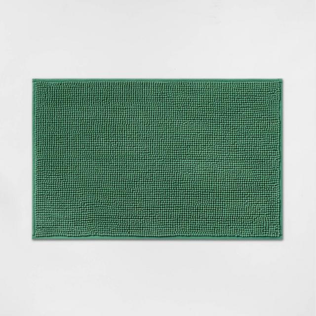 20"x32" Everyday Chenille Bath Rug Light Green - Room Essentials™