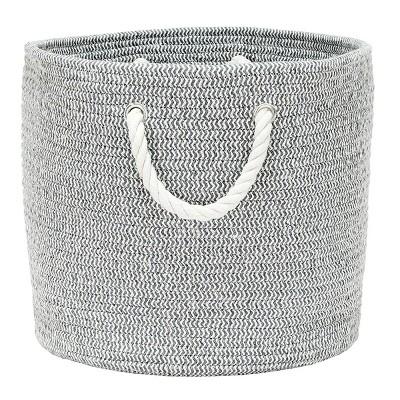Coiled Rope Storage Bin Large Chevron - Cloud Island™ Gray