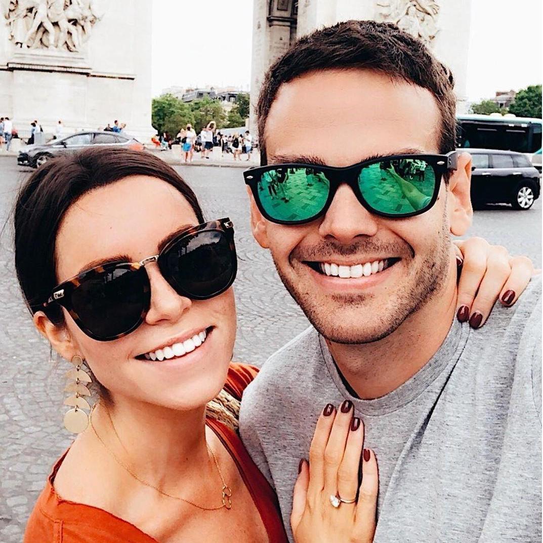 Happily engaged in Paris!