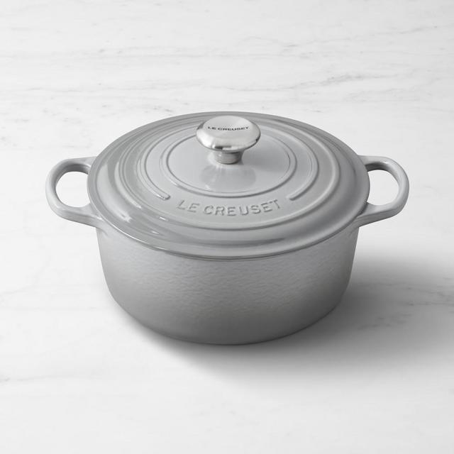 Le Creuset Signature Enameled Cast Iron Round Dutch Oven, 4 1/2-Qt., French Grey