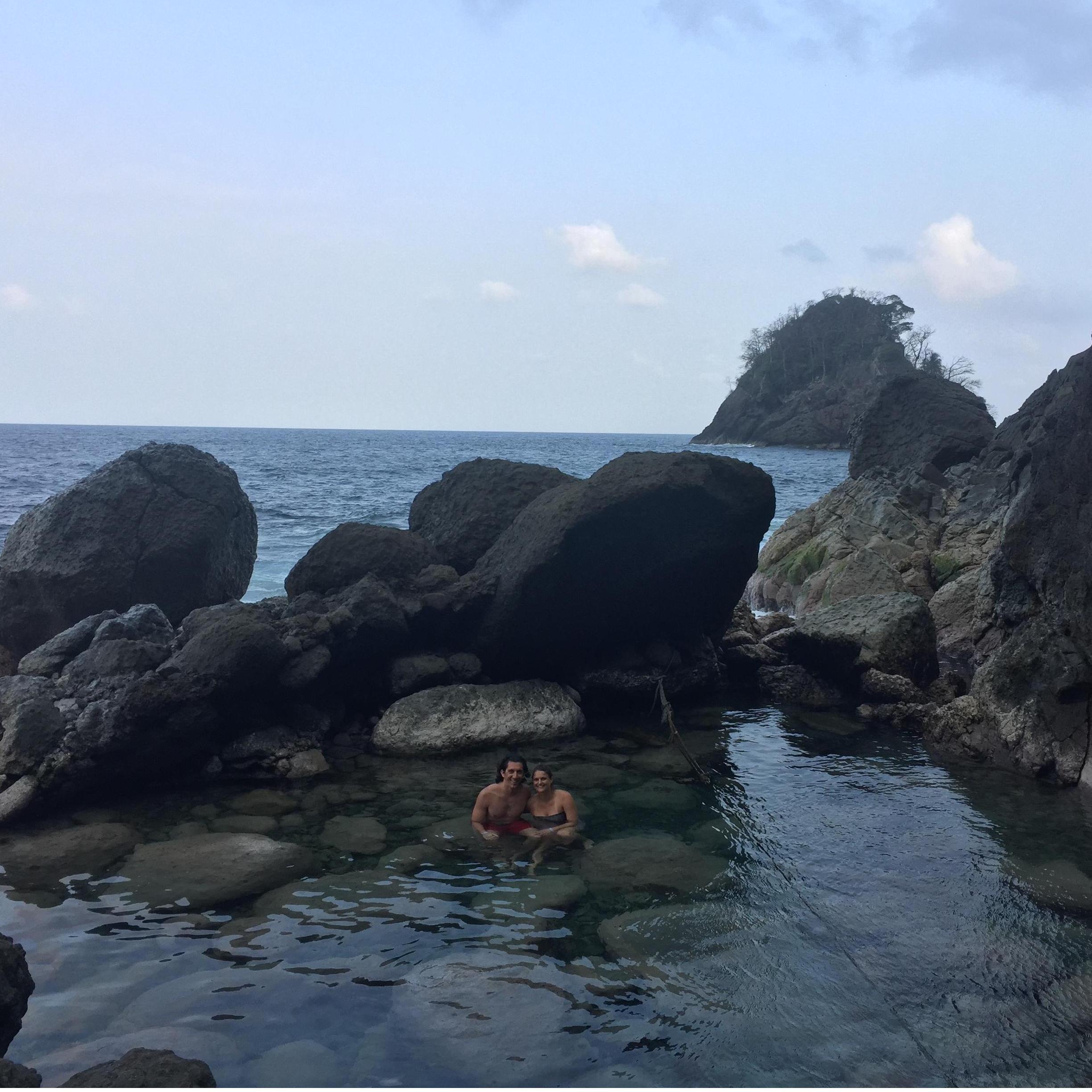Hanging in the natural pools along the northern coast of Colombia 2019