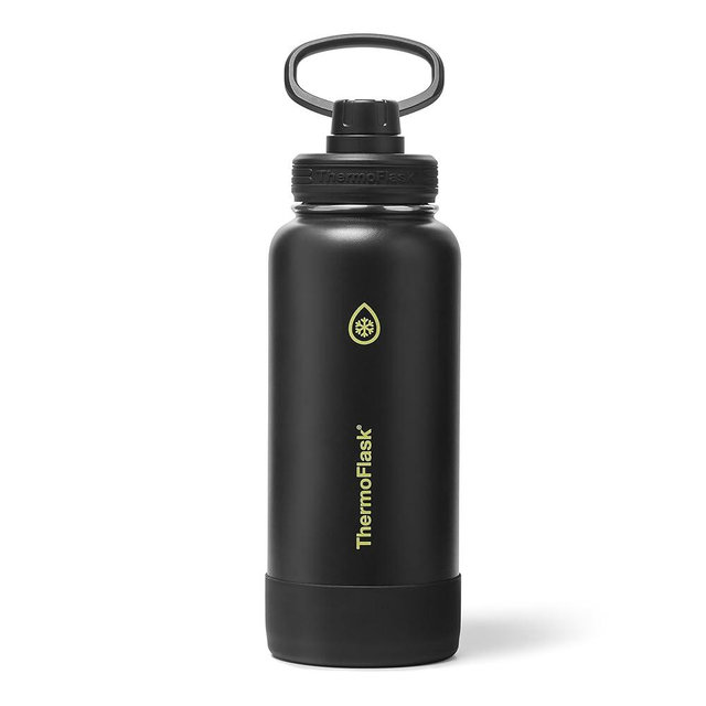 ThermoFlask Insulated Water Bottle with Spout Lid (32 oz, Shadow Glow) - Leakproof, Stainless Steel Water Bottle for Cold & Hot Drinks, Travel & Daily Hydration