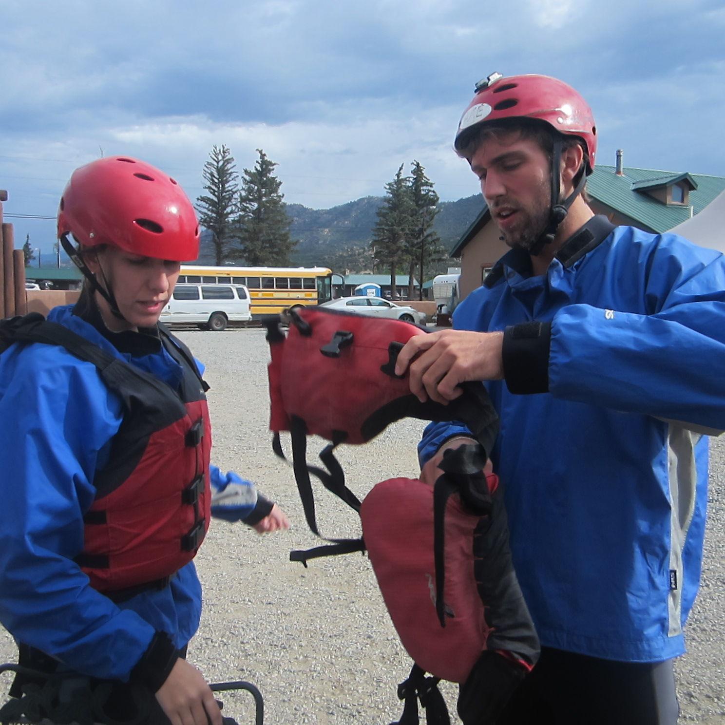 white water rafting of course