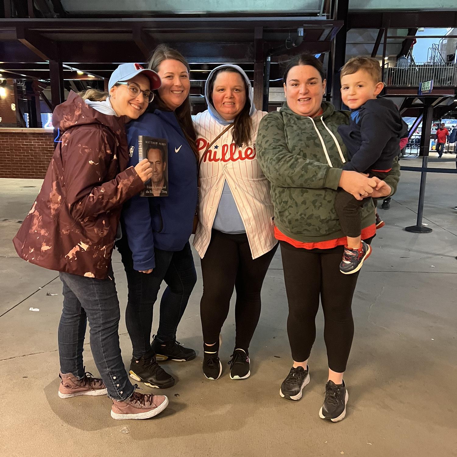 phillies game with the twisted sisters and lukey.