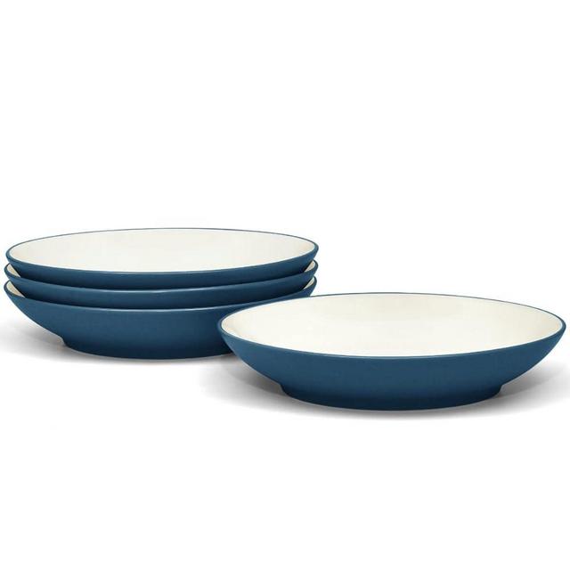 Noritake Colorwave Blue Set of 4 Coupe Pasta Bowls, 9-1/4", 35 oz.