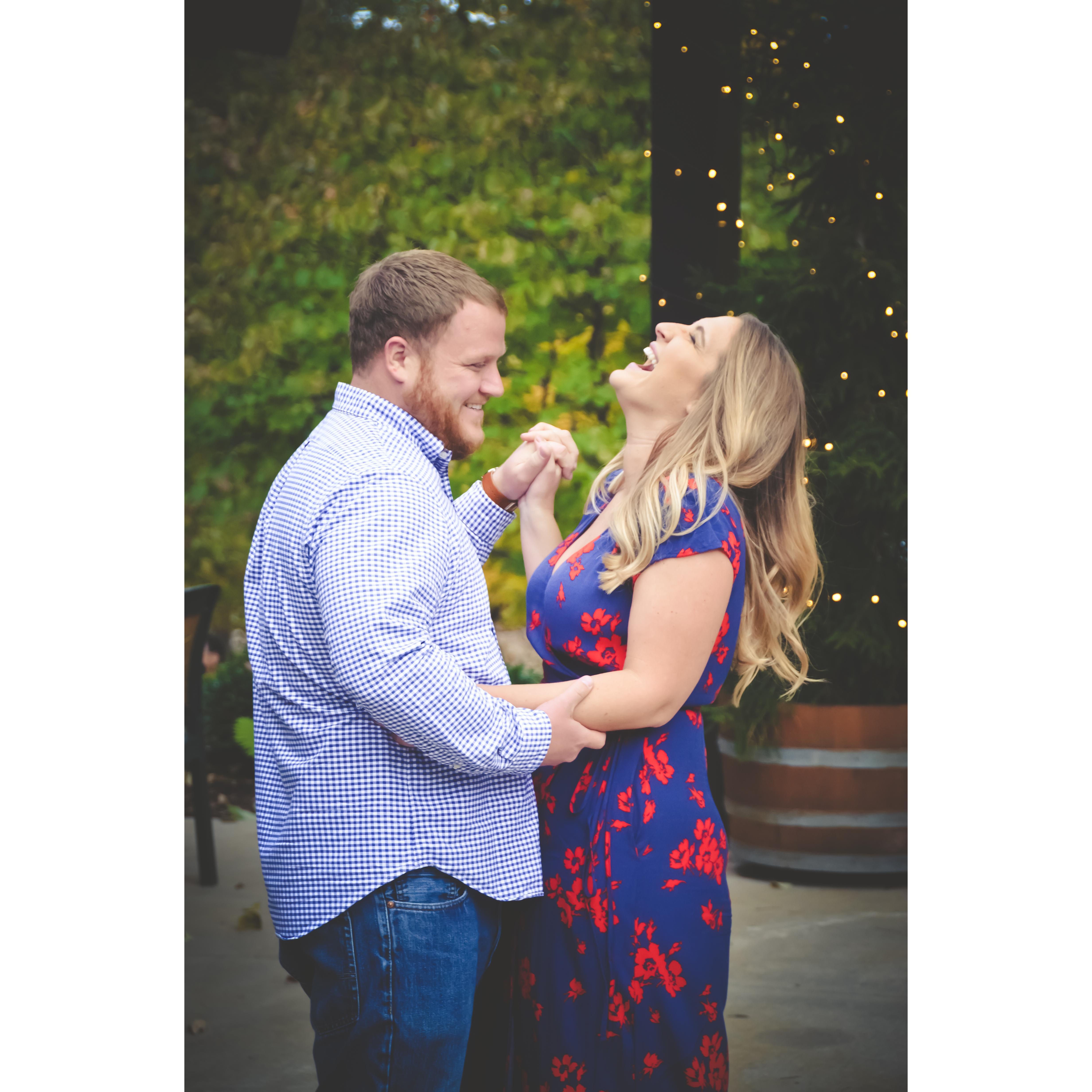 Impromptu dance session during our engagement photoshoot.