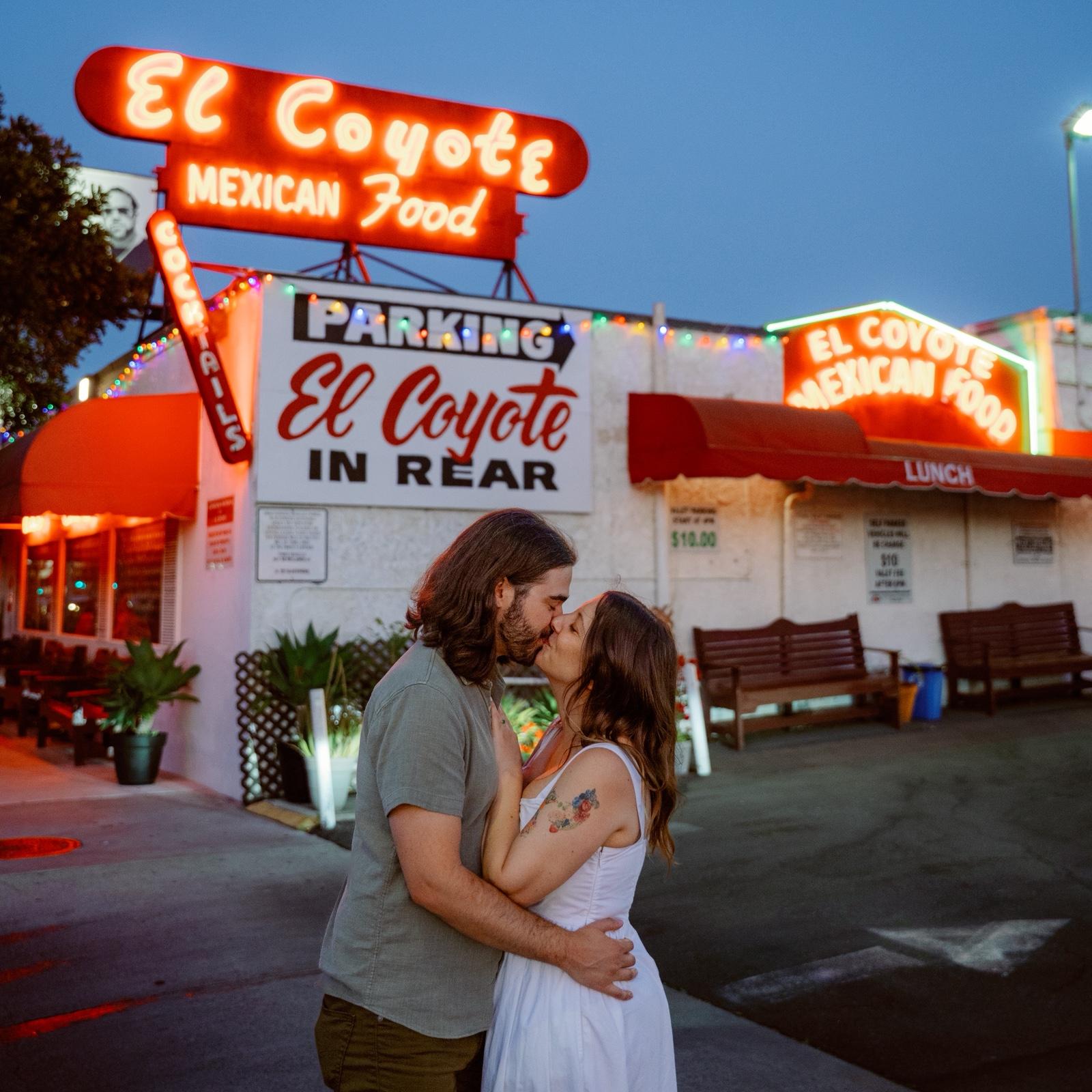 We finished our perfect first date with Mexican food at El Coyote ❤️