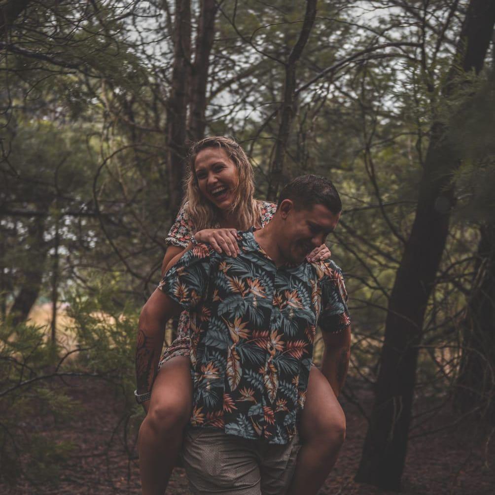 Just a couple of wackadoodles in the woods