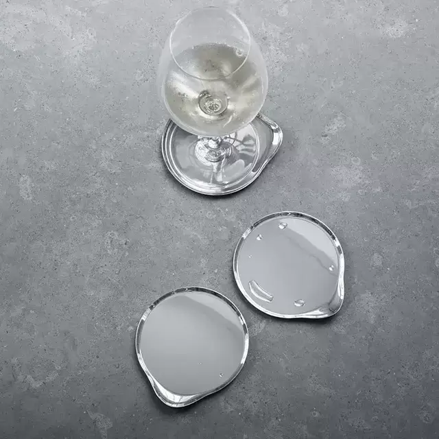 Wine & Bar Liquid Coasters, Set of 4