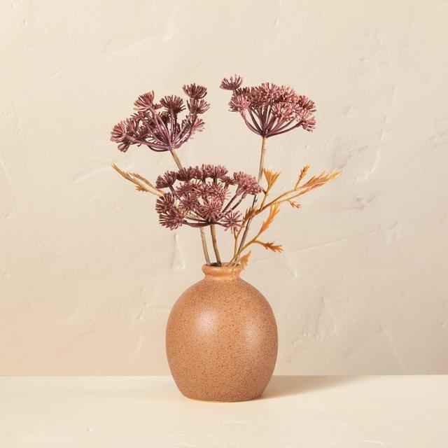 Large 9.5" Faux Bleached Purple Achillea Flower Plant Arrangement - Hearth & Hand™ with Magnolia