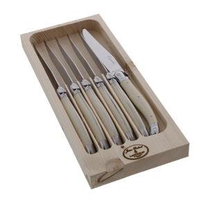 Steak Knives Sharpened, Set of 6 (Ivory)