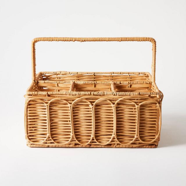 Rattan Caddy Kitchen Utensil Set - Threshold™ designed with Studio McGee
