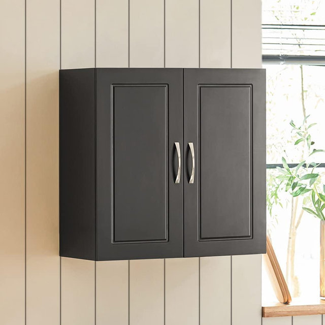 Haotian Bathroom Kitchen Wall Cabinet, Garage or Laundry Room Wall Storage Cabinet,FRG231-SCH