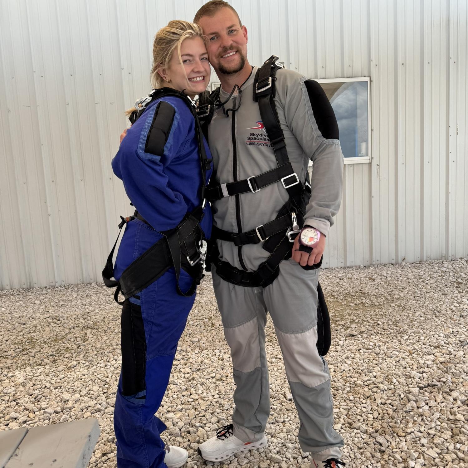 Before we went skydiving together