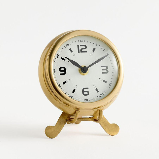 Oliver Brass Clock