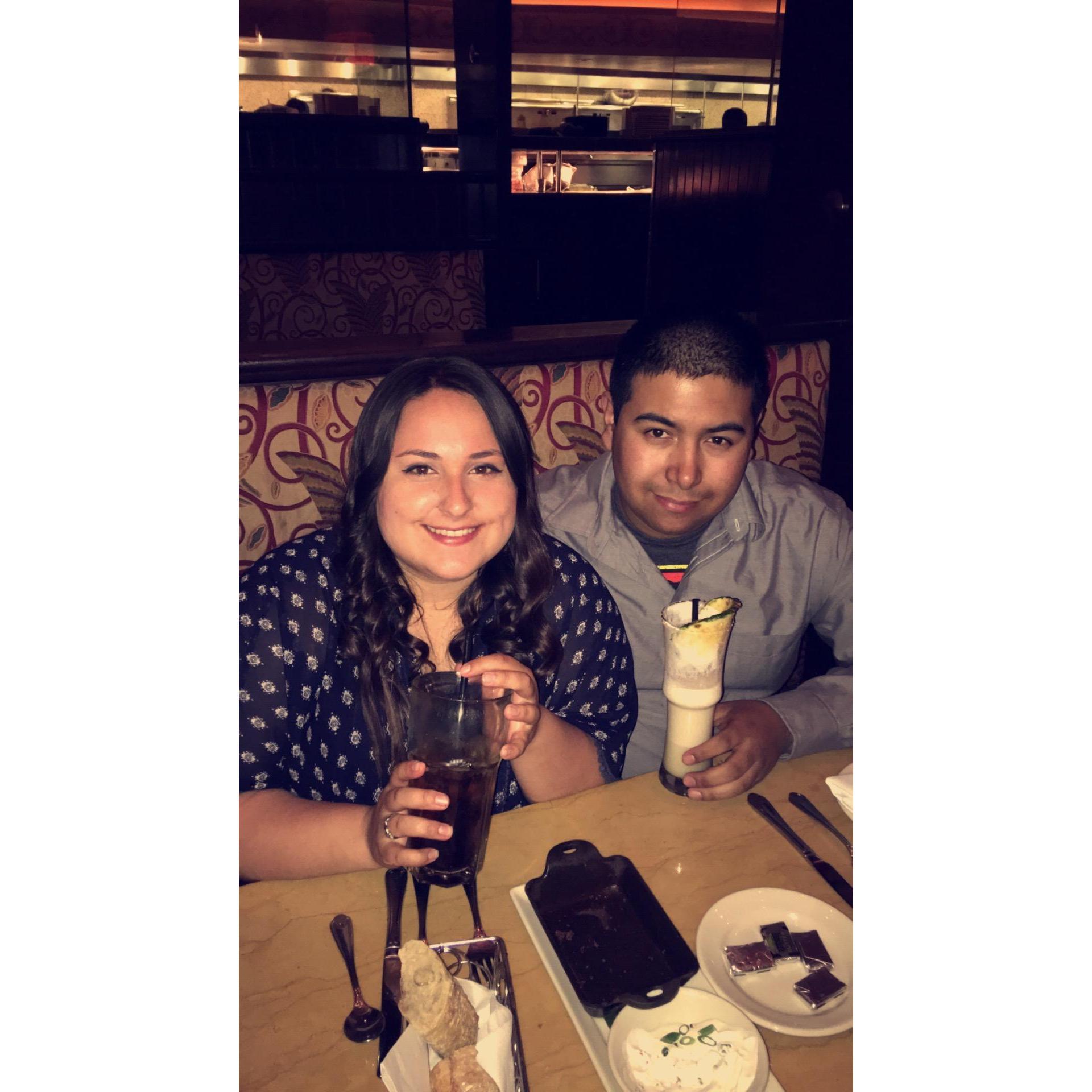 Cheesecake Factory and Pina Colada!
