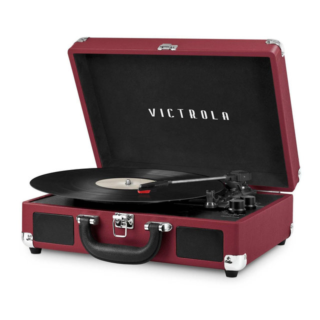 Victrola Journey 3-Speed Bluetooth Suitcase Record Player - Marsala