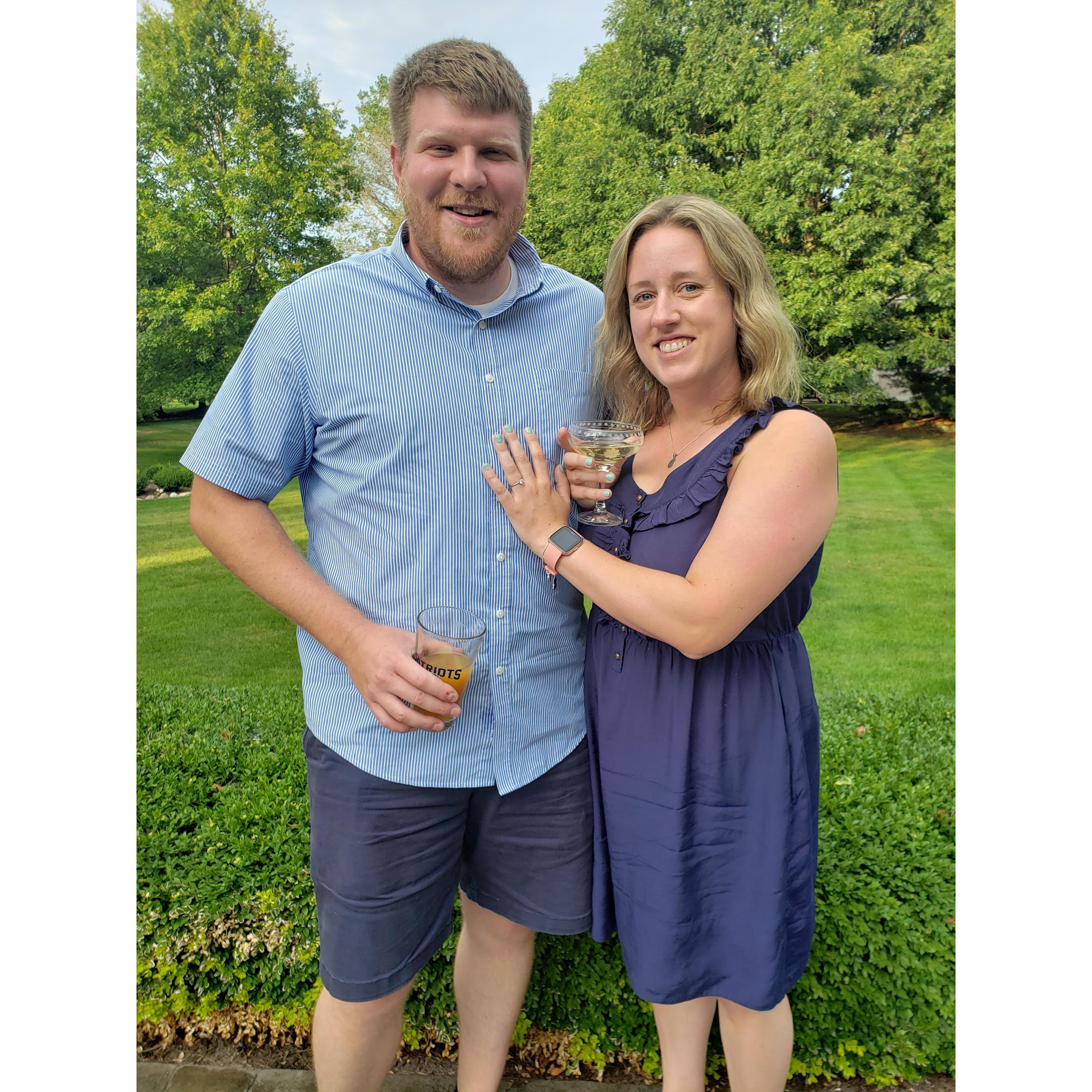 August 18th. The day we got engaged!; also my birthday!