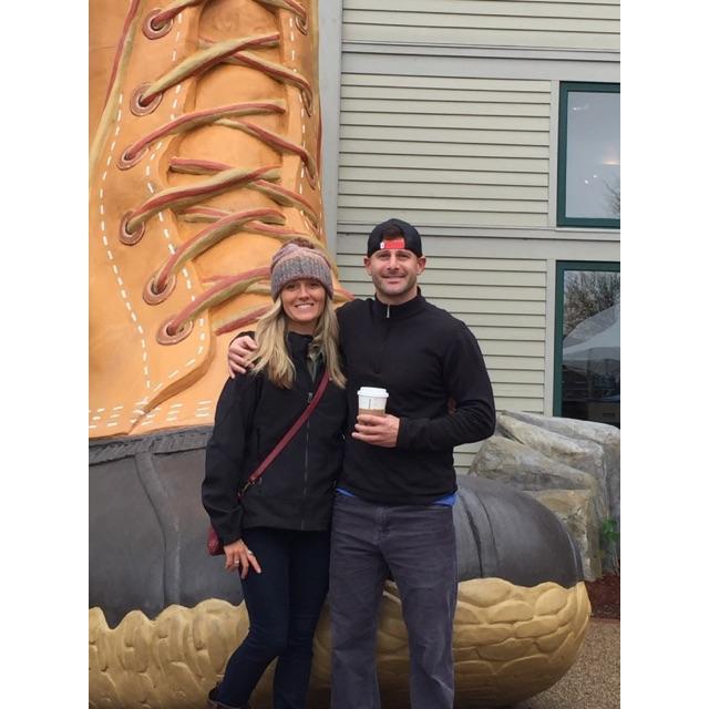 Our first time road tripping to Maine! Stopped in LLBEAN!